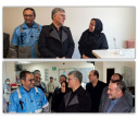 بازدید مسئولین از بیمارستان مهر خنداب