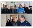 بازدید مسئولین از بیمارستان مهر خنداب