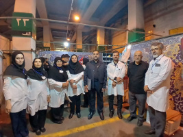 بازدید مسئول قرارگاه محرومیت‌زدایی کشور از موکب شهدای سلامت دانشگاه علوم پزشکی اراک در حرم مطهر رضوی