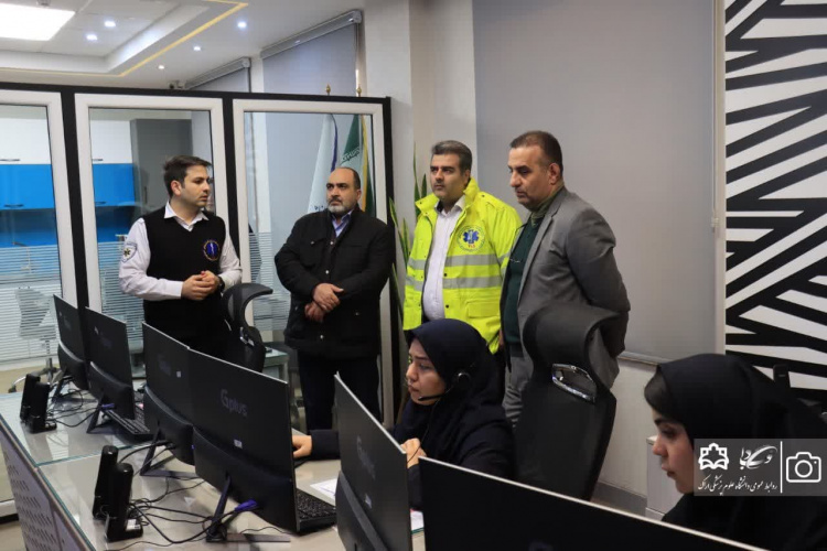 بازدید رئیس دانشگاه علوم پزشکی اراک از مرکز فوریتهای پزشکی استان مرکزی