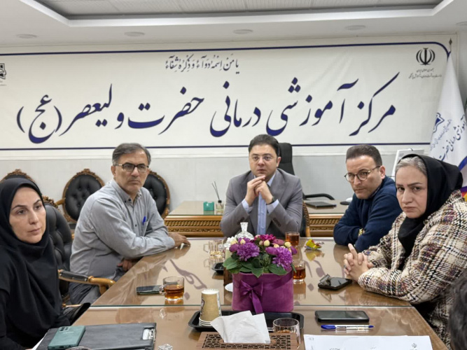 برگزاری جلسه جانمایی جدید گروه روانپزشکی در مرکز آموزشی درمانی حضرت ولیعصر(عج)