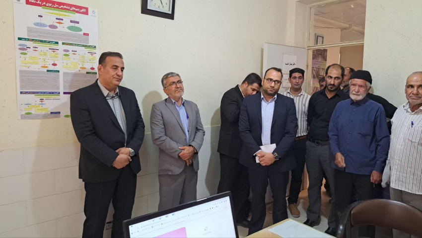 بازدید مسئولین از مرکز خدمات جامع سلامت ۱۶ ساعته نهرمیان